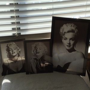 Marylin Monroe Canvas x 3